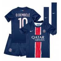 Paris Saint-Germain Ousmane Dembele #10 Koti Peliasu Lasten 2024-25 Lyhythihainen (+ Lyhyet housut)